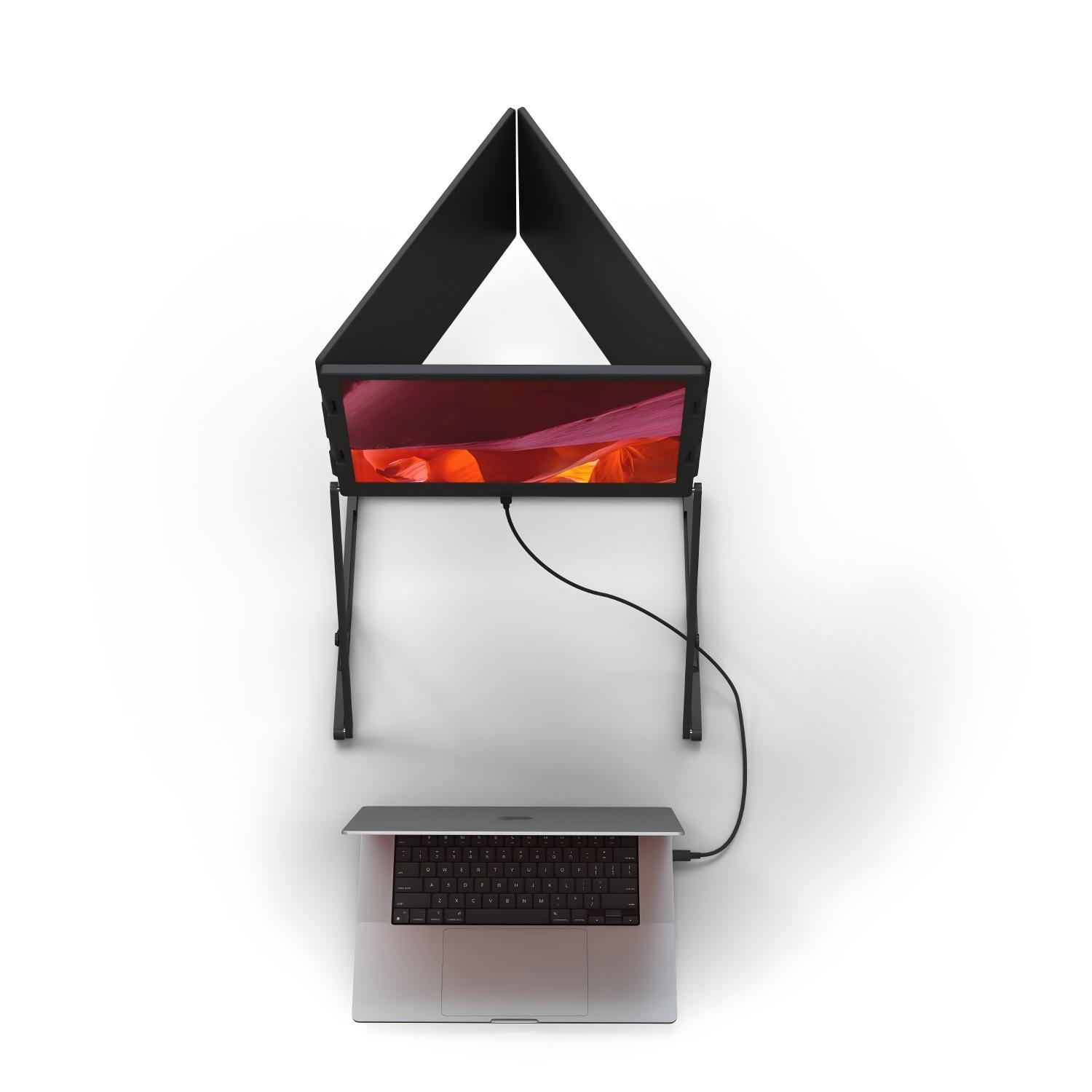 3×18.5" 2K Aluminium Triple Screen Workstation 2