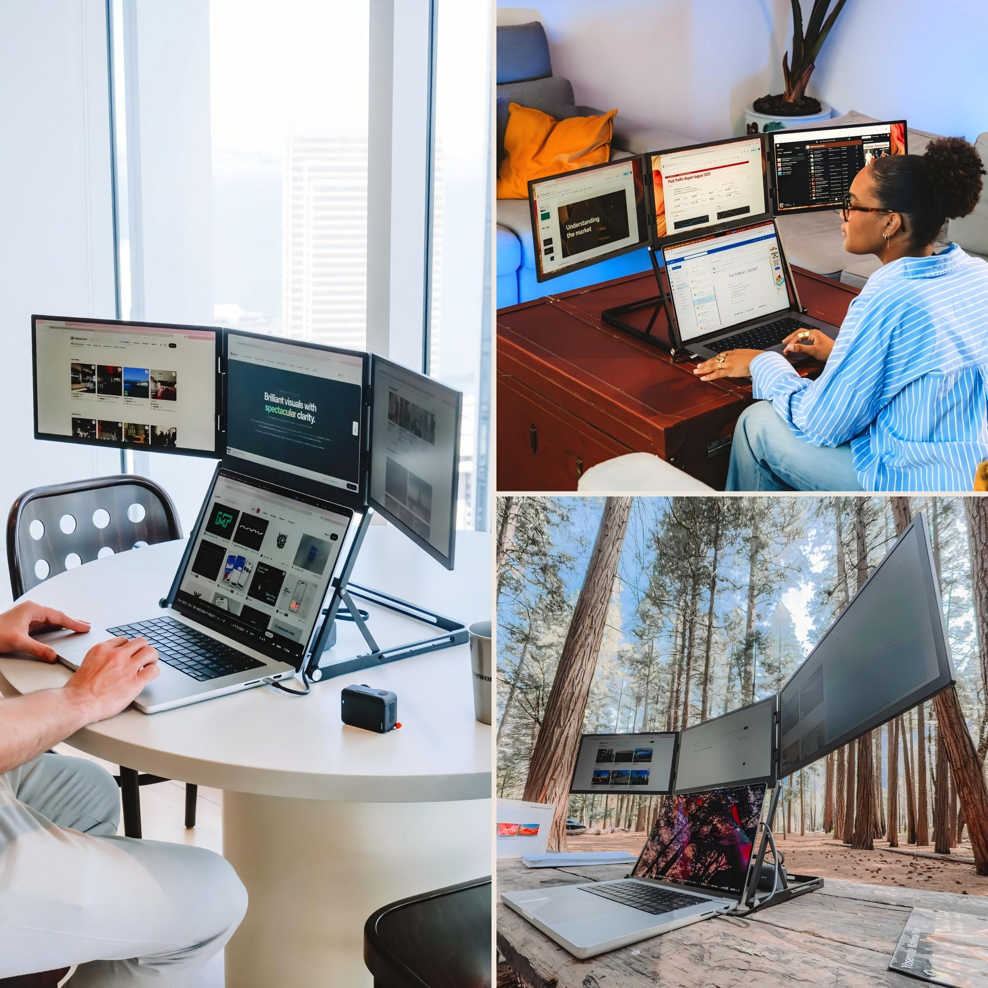 15.6" Aluminium Triple Folding Monitor (1080P / 2.5K Optional) 5